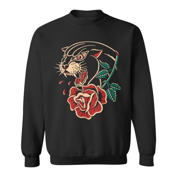 Panther Rose アメリカントラディショナルタトゥーインク オールドスクール スウェットシャツ