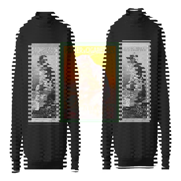 Papier A Cigarettes Abadie Paris ビンテージタバコ広告 スウェットシャツ