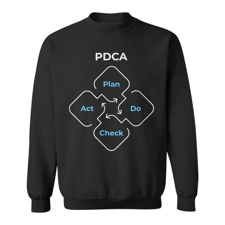 Pdca計画チェック法 スウェットシャツ