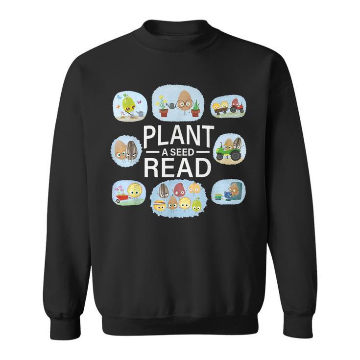 Plant A Seed Read Summer Reading 2026 Cute Farm Tractor Book Sweatshirt