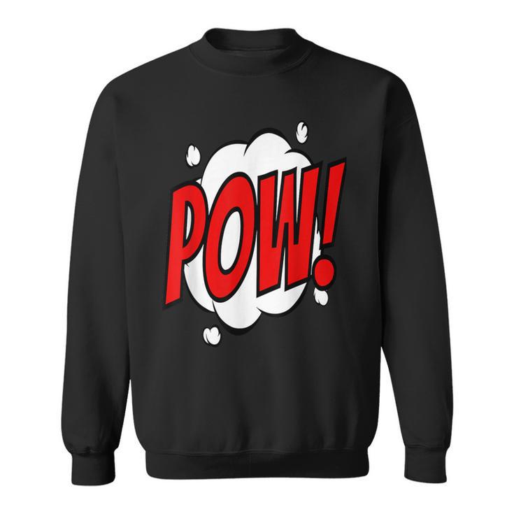 POW Comic Art Book Superhero Bubble Cartoon T-Shirt Sweatshirt
