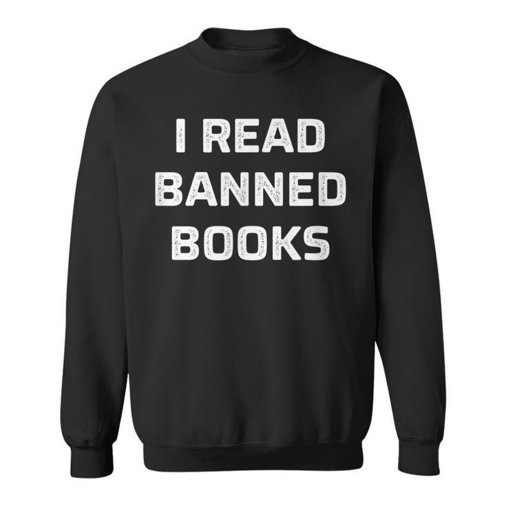 I Read Banned Books Vintage Style Sweatshirt