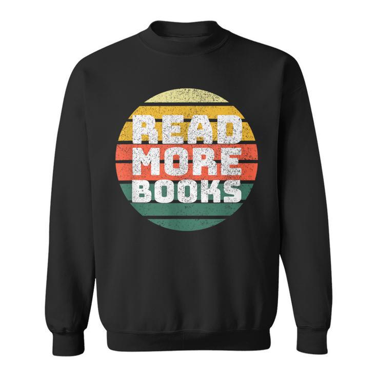 Read More Books Retro Vintage Book Lover Sweatshirt