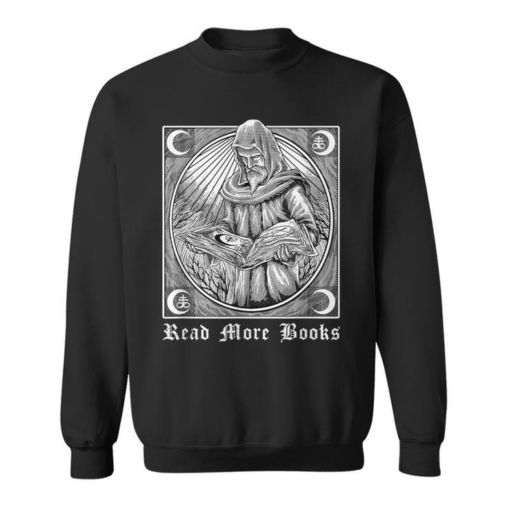 Read More Books Satan Book Leviathan Satanic Cross Devil Sweatshirt