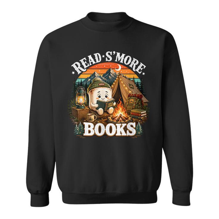 Read S'More Books Cute Campfire Reading Book Lovers Camping Sweatshirt
