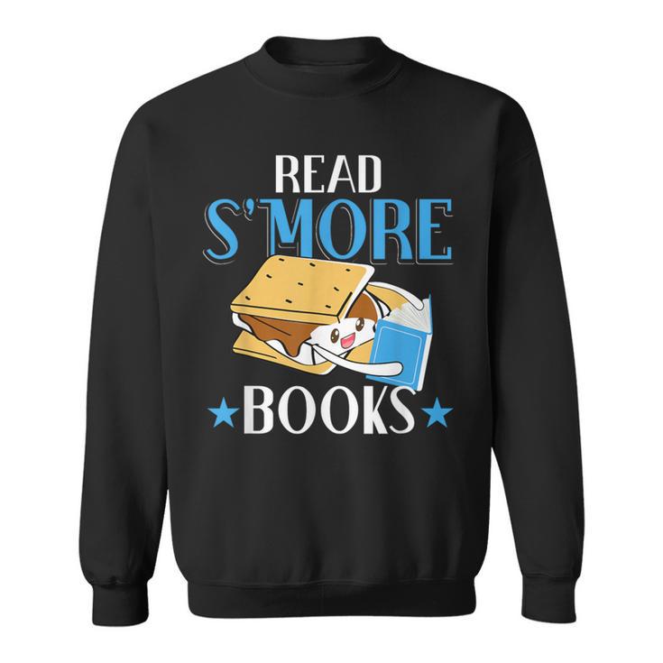 Read Smore Books Men Campfire Camping Camper Sweatshirt