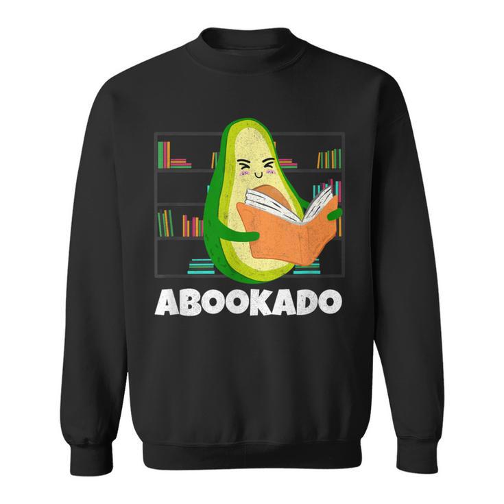 Reading Avocado Book School Librarian Abookado Sweatshirt