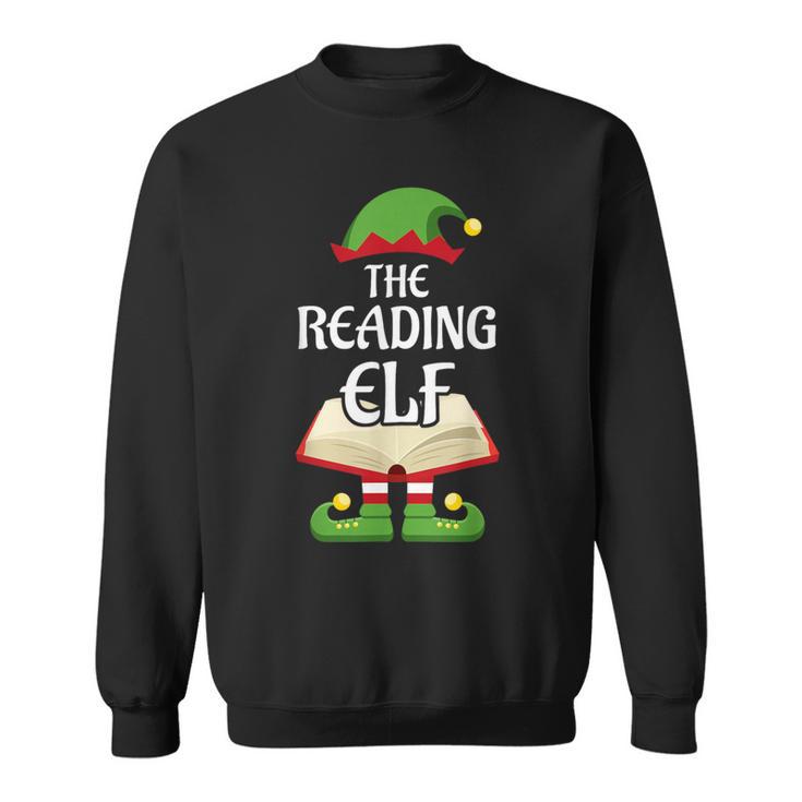 Reading Elf Family Matching Group Christmas Books Sweatshirt