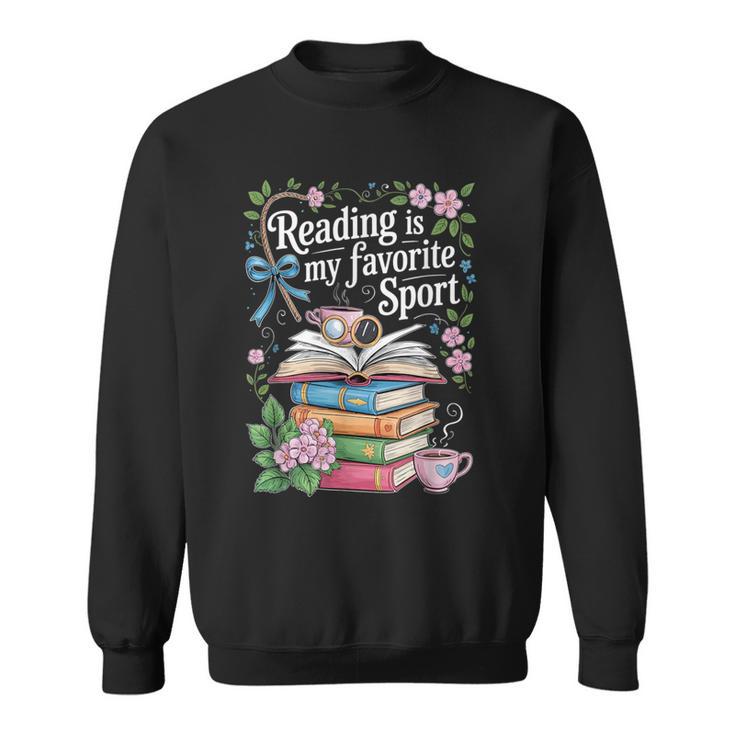 Reading Is My Favorite Sport Reader Book Lovers Sweatshirt