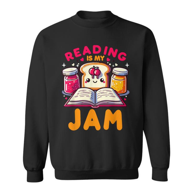 Reading Is My Jam Book Lover Kids Teacher Sweatshirt