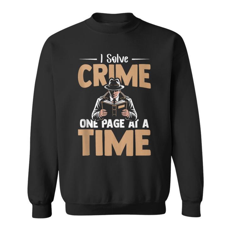 Reading Psychological Thriller Book Nerd Apparel Crime Books Sweatshirt