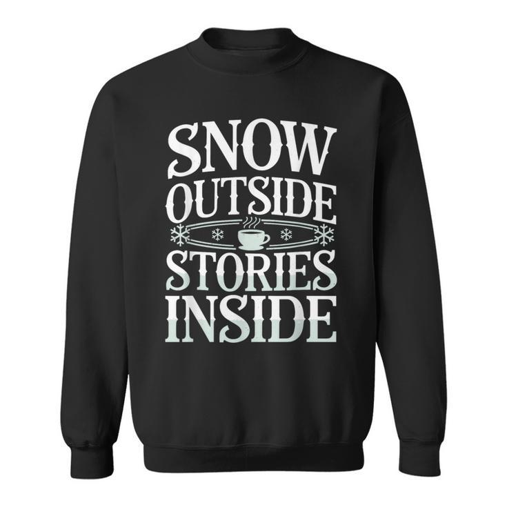 Reading All Winter Cozy Book Lover And Literary Escape Sweatshirt
