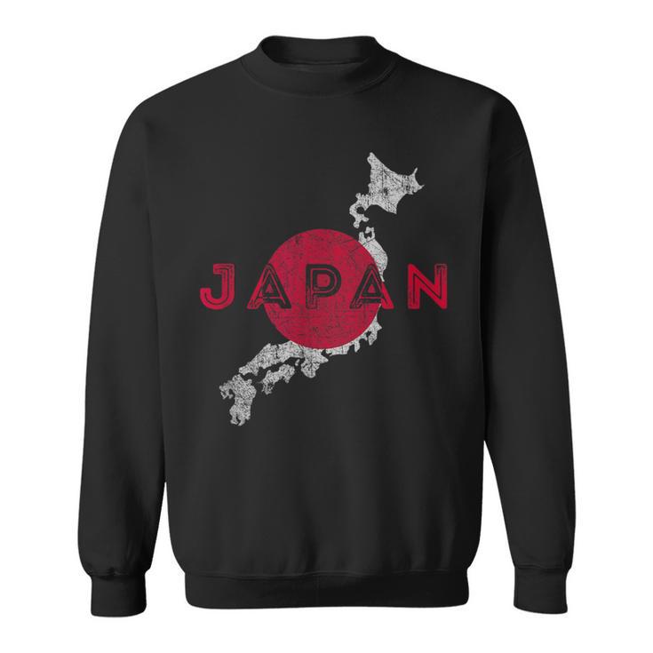 Recuerdo De Bandera Y Mapa Japonés Japón Camisa de entrenamiento