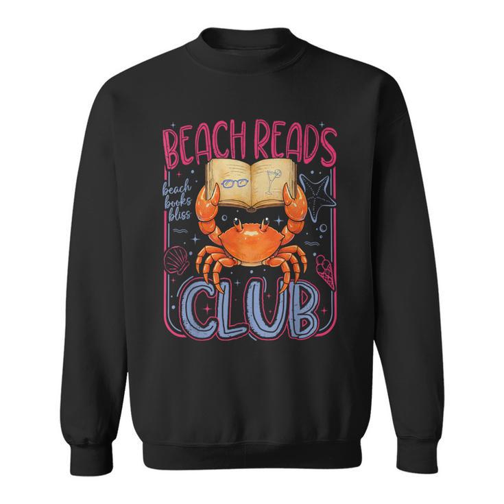 Retro Beach Reads Club Crab Summer Vacation Book Girl Hawaii Sweatshirt Retro Beach Reads Club Crab Summer Vacation Book Girl Hawaii Sweatshirt