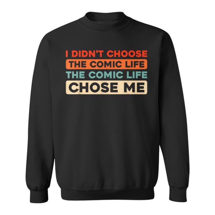 Retro Superheroes Art Graphic Novels Vintage Comic Books Sweatshirt
