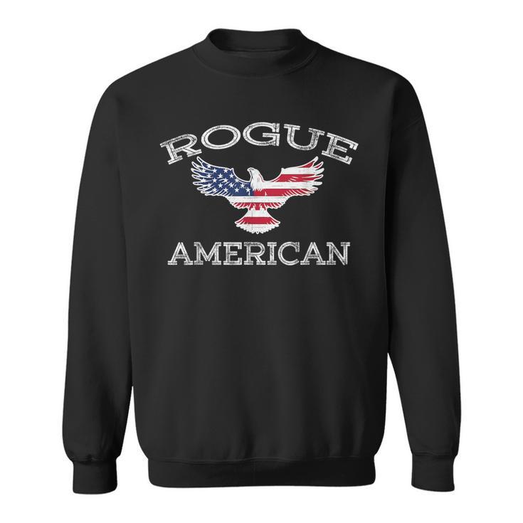 Rogue America ユーズド加工 アメリカ国旗 イーグル スウェットシャツ