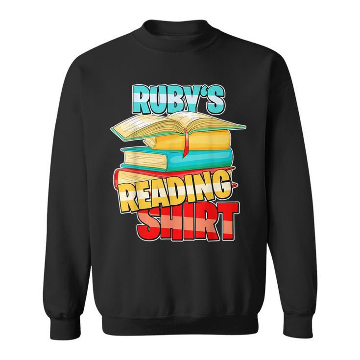 Ruby's Reading Shirt Personalized Book Reading Sweatshirt