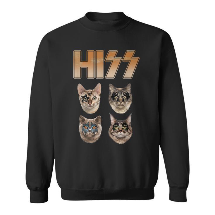 Hiss Rocktars 猫と子猫 スウェットシャツ