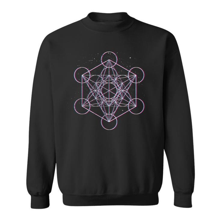 Sacred Geometry メタトロン キューブ Psy Trance Yoga Dmt Lsd Goa スウェットシャツ