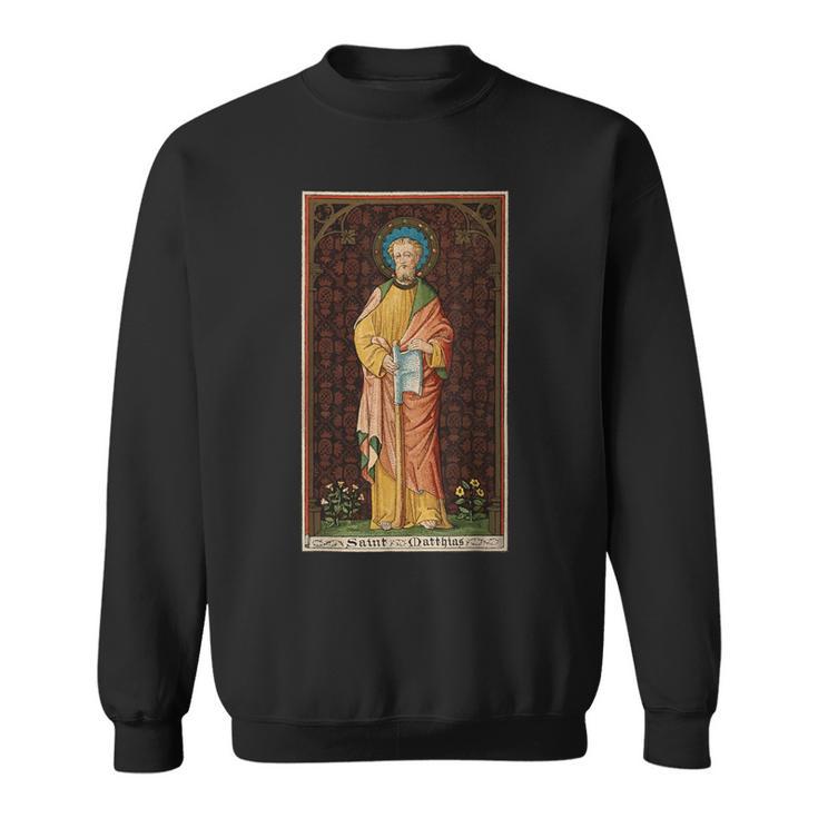 San Matías Apóstol Hacha Patrono Católicointage Camisa de entrenamiento