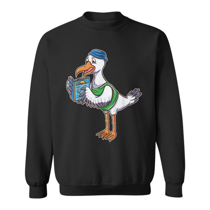 Seagull Reading Book Librarian Sweatshirt