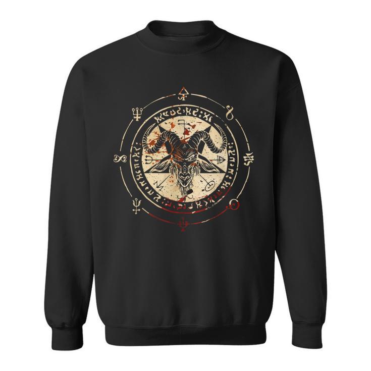 Seal Of Baphomet Occult Pentagram Goatatanic Occult スウェットシャツ