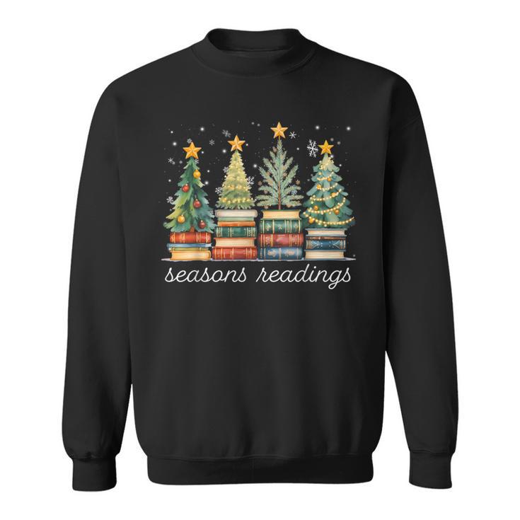 Seasons Readings All Booked For Christmas Book Reading Lover Sweatshirt
