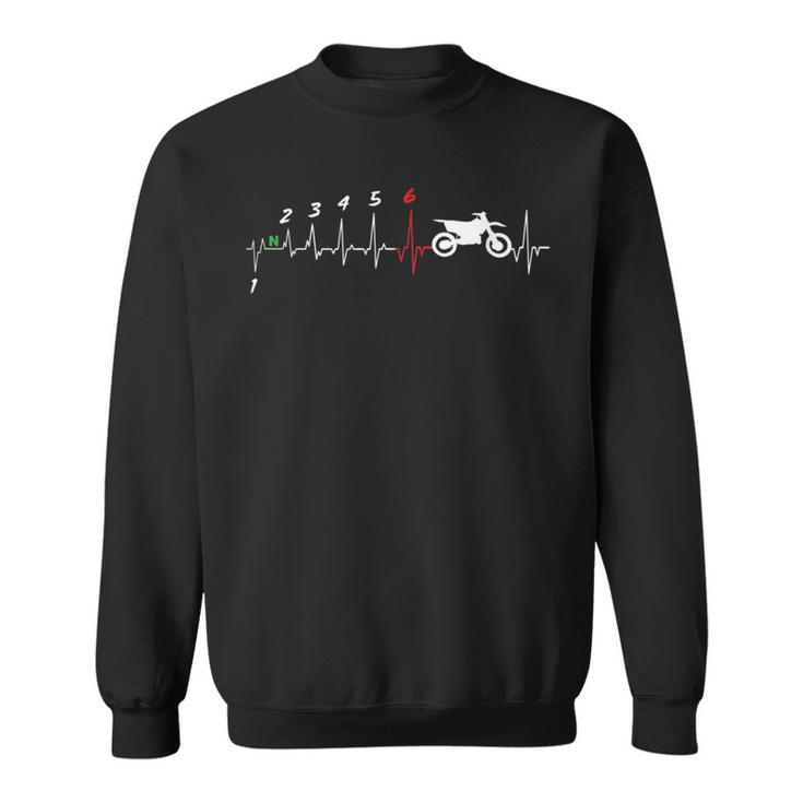 Shifting Gear ハートビート モトクロス Ekg パルスライダー スウェットシャツ