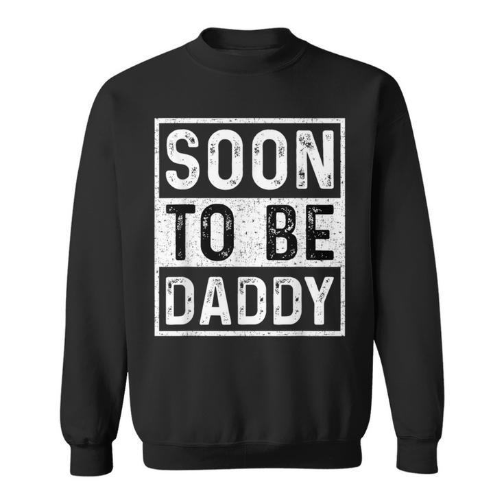 Soon To Be Daddy すぐにお父さんの発表-すぐにパパになります スウェットシャツ
