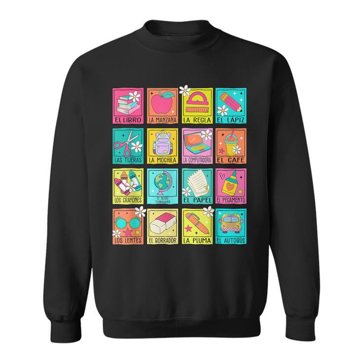 Spanish Teacher Book Back To School Sweatshirt