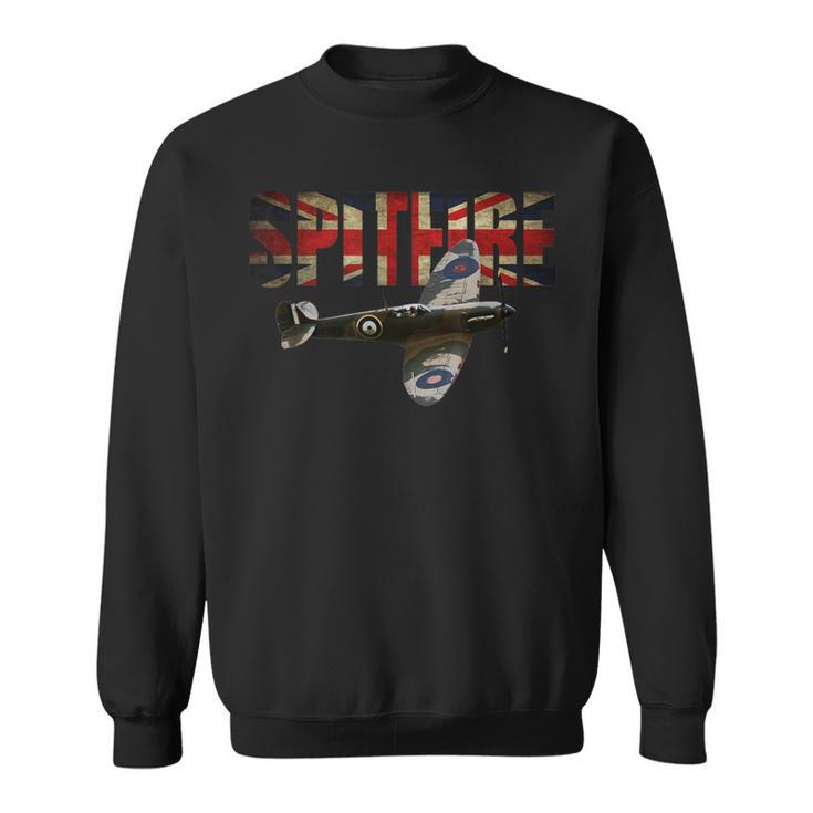 Spitfire Rafupermarine Ww2 ファイタープレーンtシャツ ユニオンジャック スウェットシャツ
