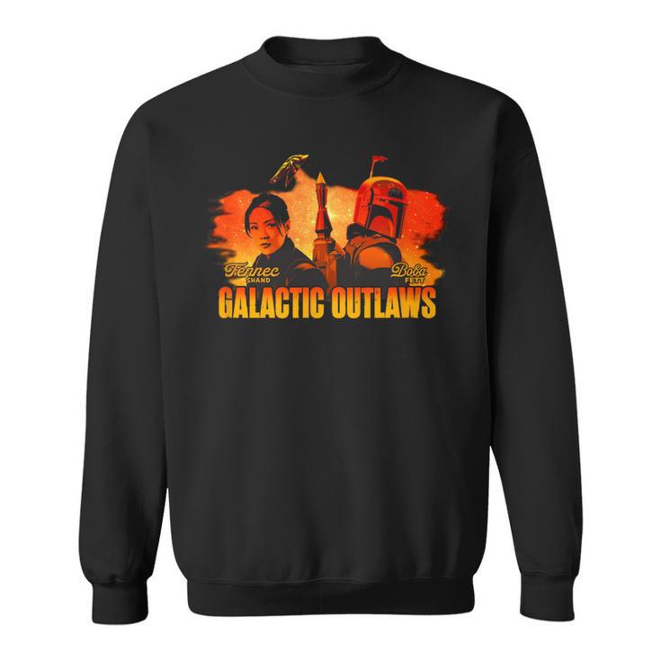 Star Wars The Book Of Boba Fett Galactic Sunset Poster Sweatshirt