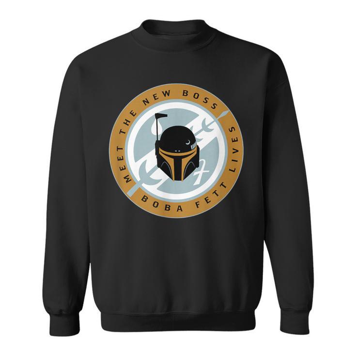 Star Wars The Book Of Boba Fett Meet The New Boss Logo Sweatshirt