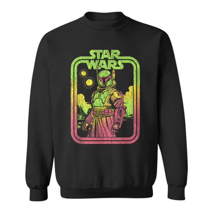 Star Wars The Book Of Boba Fett Retro Poster Sweatshirt
