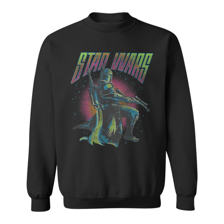 Star Wars The Book Of Boba Fett Retro Poster V-2 Sweatshirt