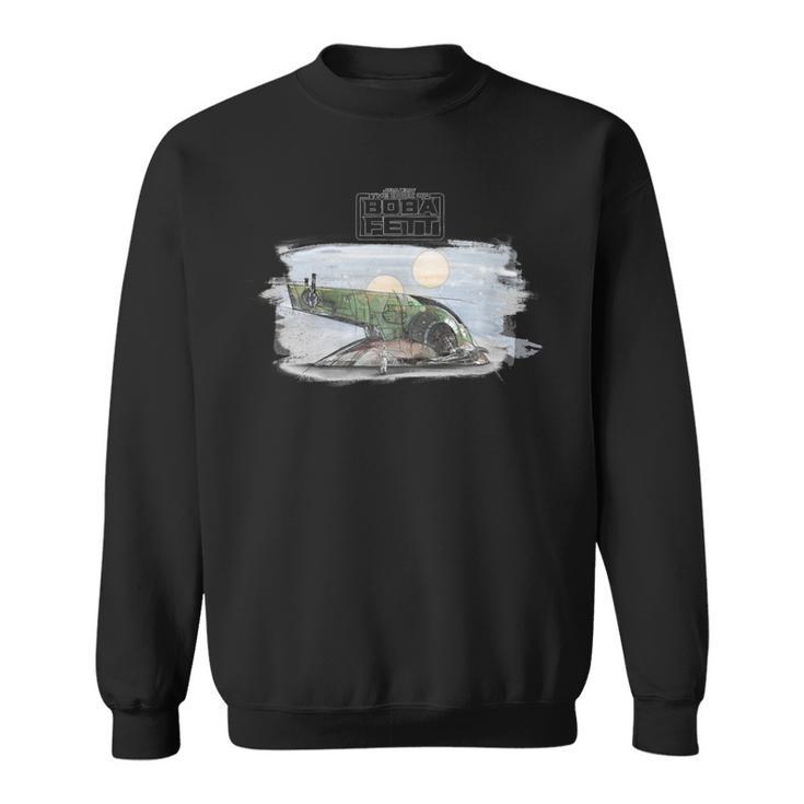 Star Wars The Book Of Boba Fett Slave 1 Portrait Sweatshirt