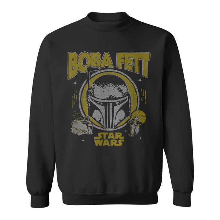 Star Wars The Book Of Boba Fett Vintage Helmet Logo Sweatshirt Star Wars The Book Of Boba Fett Vintage Helmet Logo Sweatshirt
