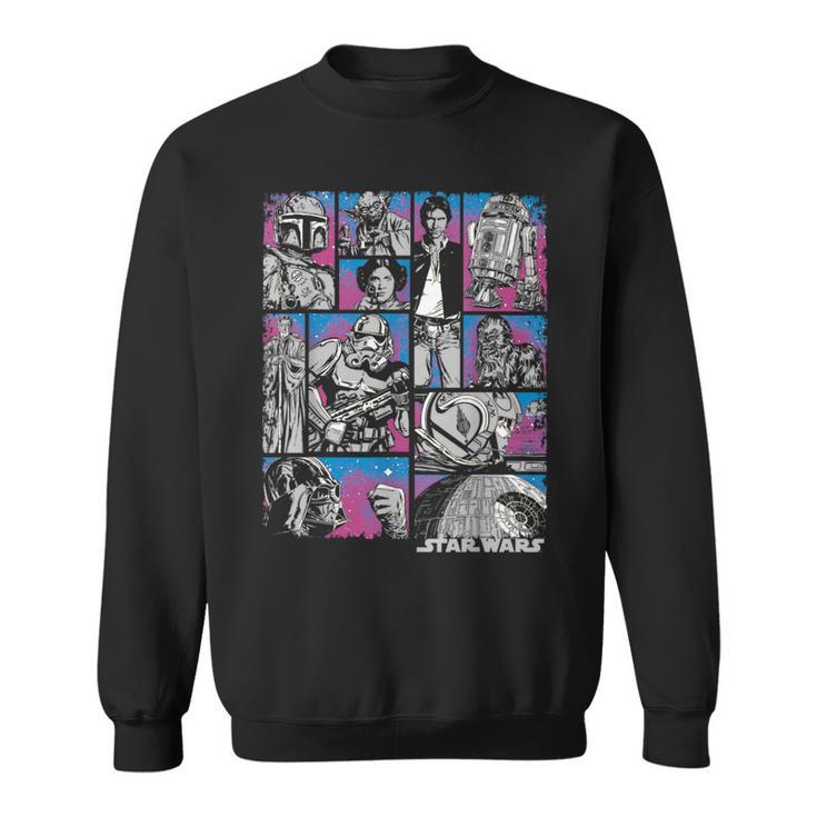 Star Wars Comic Book Page Layout Sweatshirt