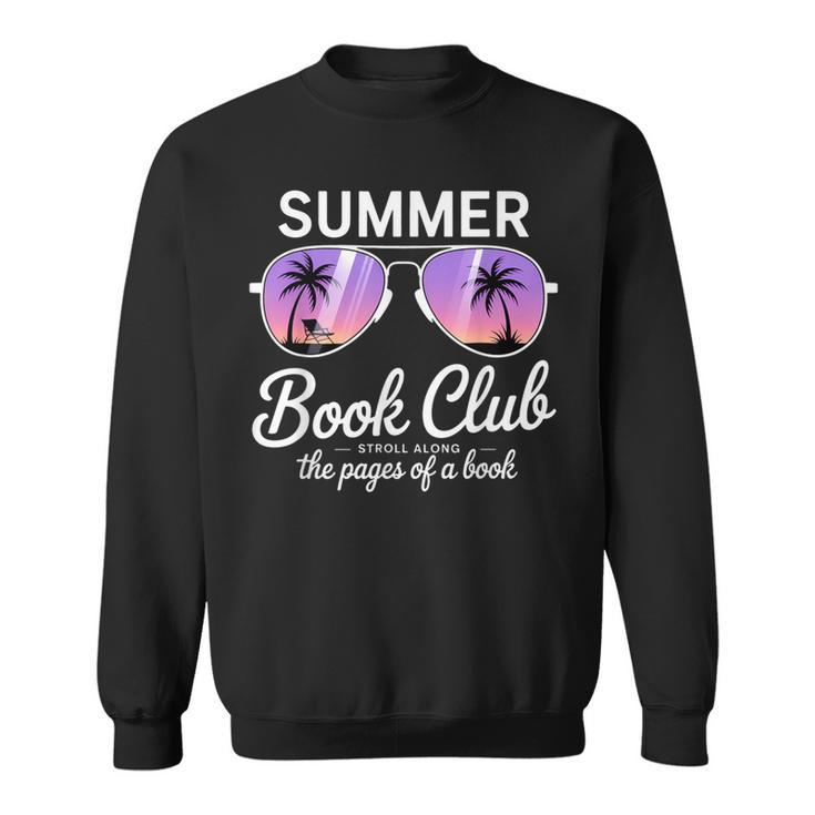 Summer Retro Book Club Beach Vacation Sweatshirt