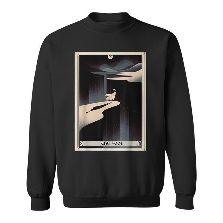 Tarot Cards Guide Book Esoteric Mysticism Clothing The Fool Tarot Card -Adults & Kids Small Short Sleeve Crew Neck Classic Fit Sweatshirt