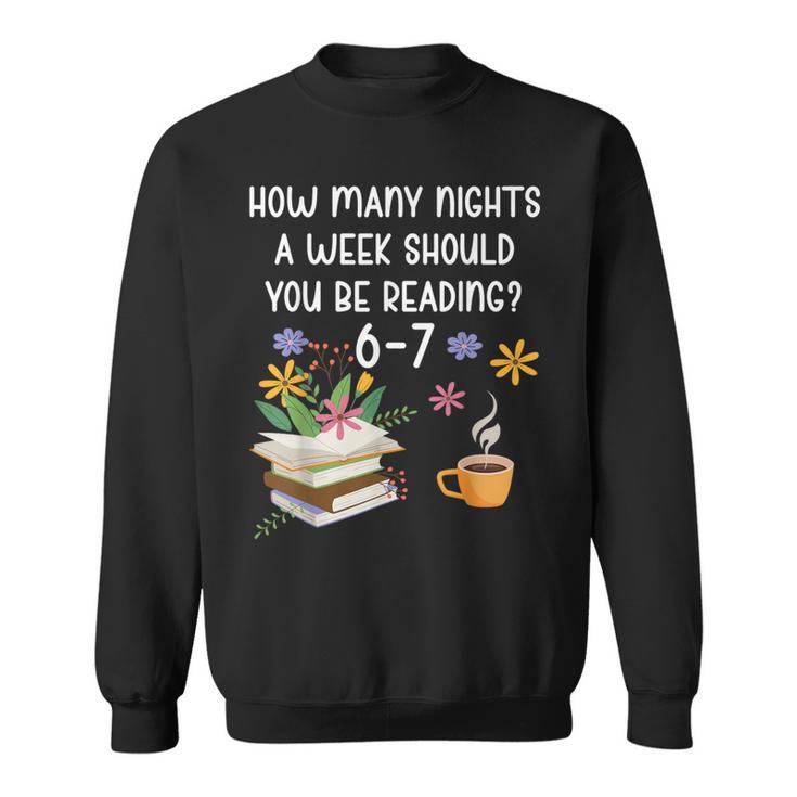 Teacher 67 Six Seven Meme Reading 6-7 Book Lover Sweatshirt
