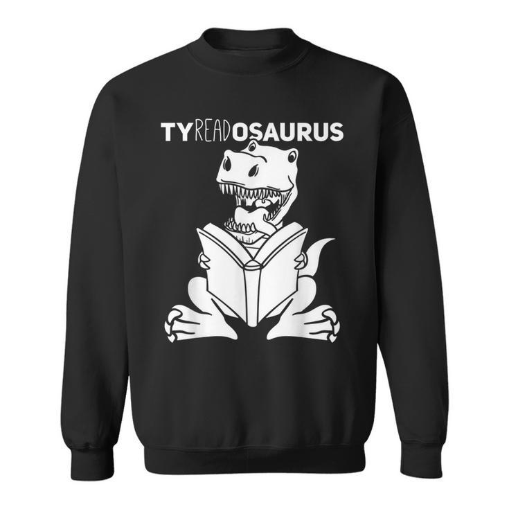 Teachersaurus Dinosaur Reading Book Reader Men Women Kids Sweatshirt