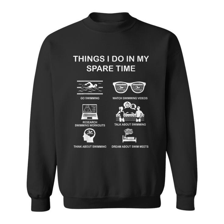 Things I Do In Mypare Time スイミング スイマー ユーモア スウェットシャツ