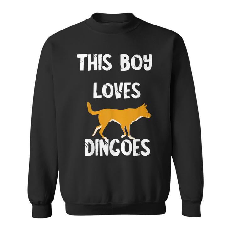 This Boy Loves Dingoes 野生動物 オーストラリアン ディンゴ犬 スウェットシャツ