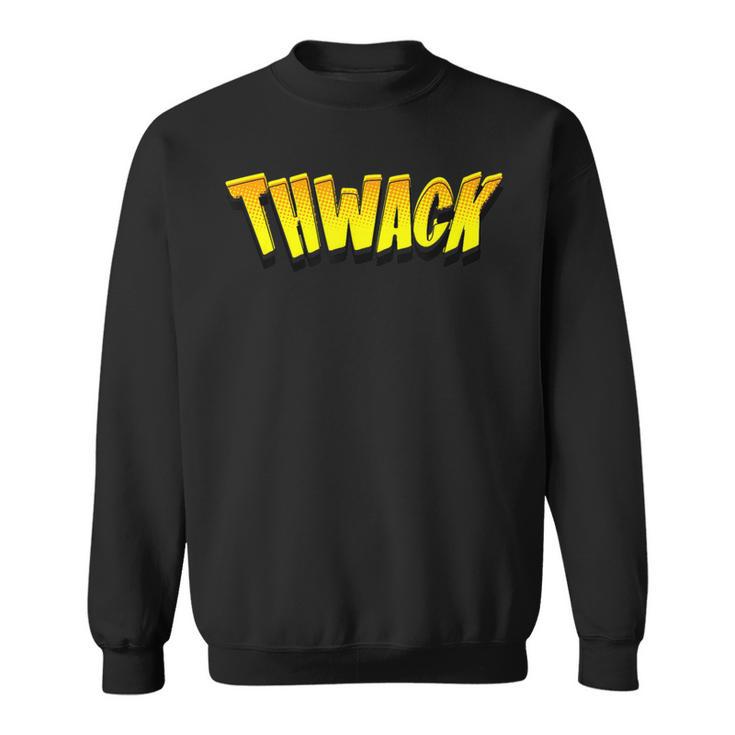 THWACK Vintage Retro Comic Book Sweatshirt THWACK Vintage Retro Comic Book Sweatshirt