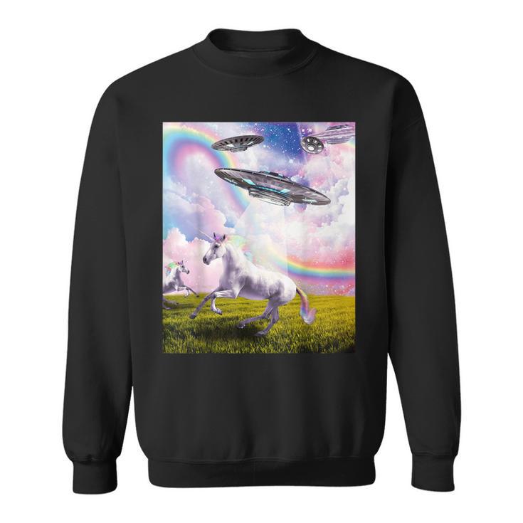 Ufo 誘拐ユニコーン スウェットシャツ
