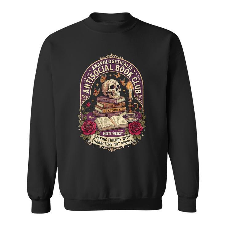 Unapologetically Antisocial Book Club Introvert Sweatshirt