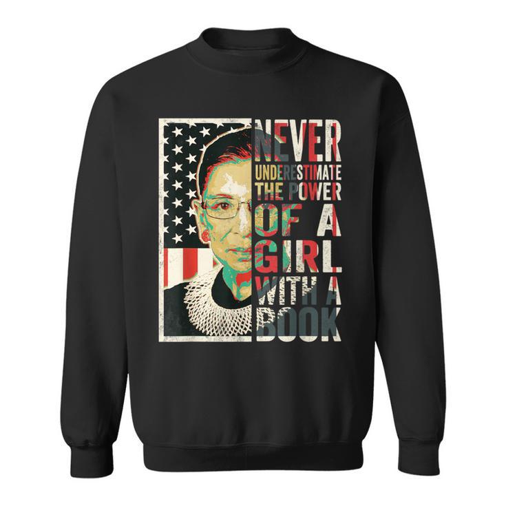 Never Underestimate The Power Of A Girl With A Book T-Shirt Sweatshirt