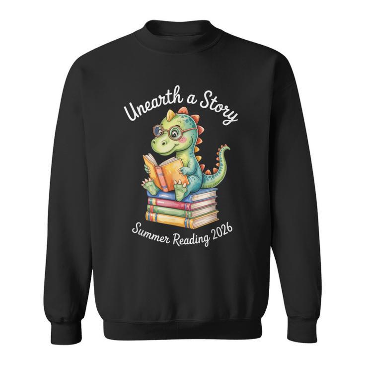 Unearth a Story Summer Reading 2026 Book Lovers Fun Sweatshirt