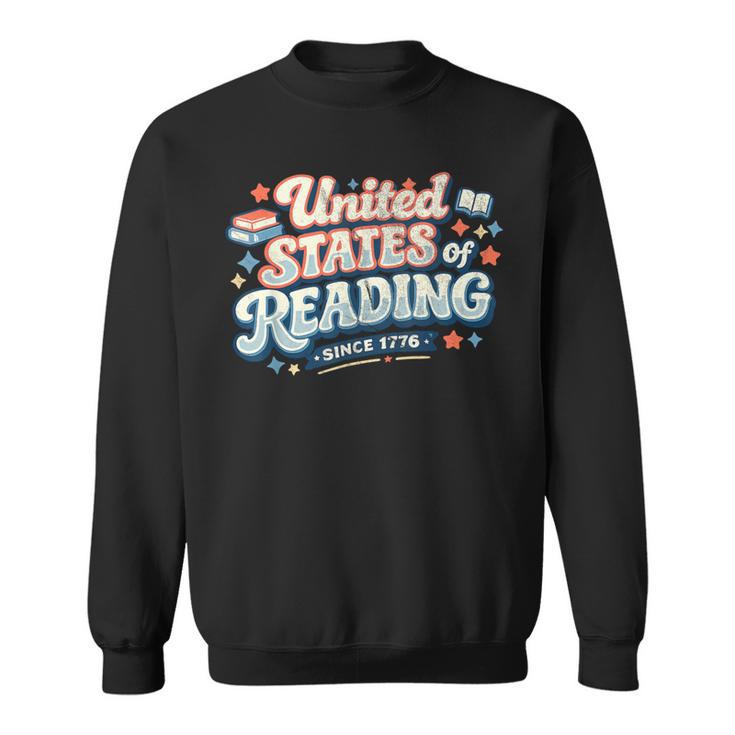 United States Of Reading Patriotic Book Lover Sweatshirt